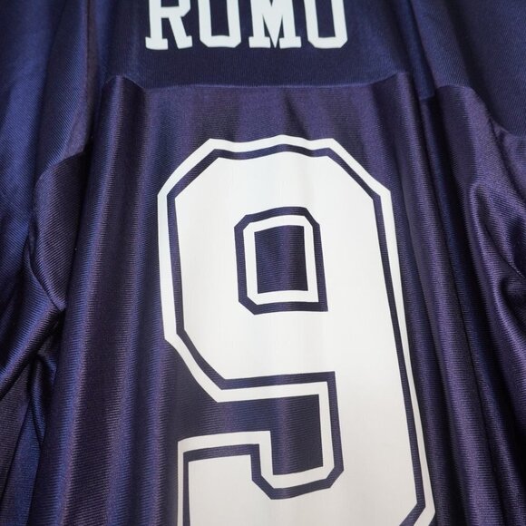 NFL Mens Dallas Cowboys Tony Romo #9 Blue Football Printed Jersey Size Large - Picture 5 of 6